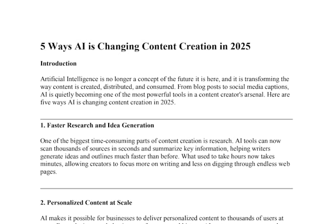 write SEO optimized tech and ai blog posts and articles for your website